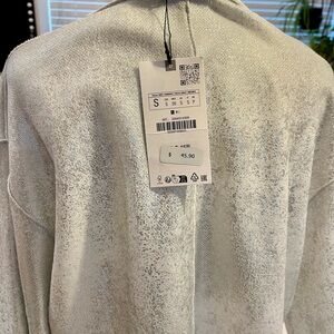 Zara White Long Sleeve Tee